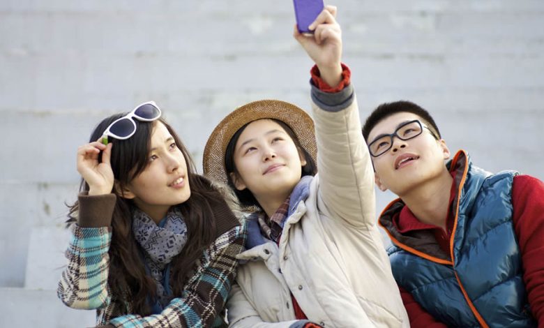 Three Chinese tourists