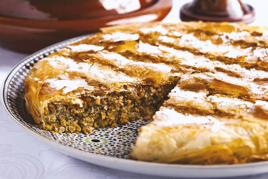 A big sweet Moroccan pastilla.