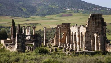 Volubilis a UNESCO World Heritage Site in Morocco, one of the largest Roman cities in Africa.