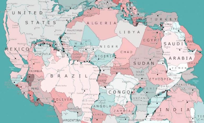 A map, during the Paleozoic era, shows that Morocco was attached to the United States.... 3 billion years ago!