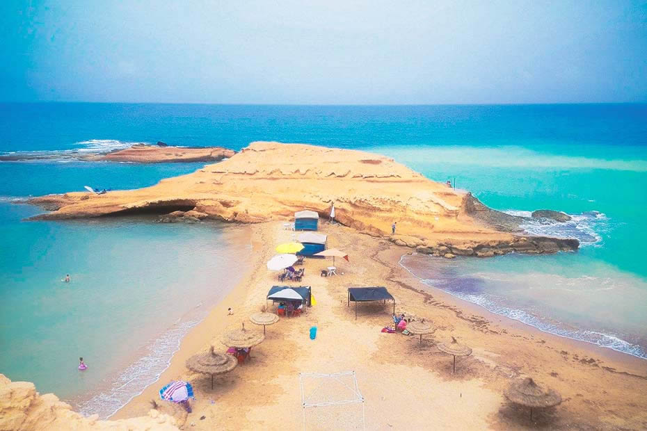 The wild beach of Sid el Bachir in Saidia
