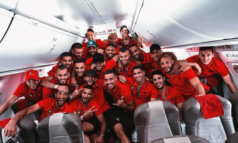 The whole Moroccan team going to Egypt for the 2019 Africa Cup of Nations
