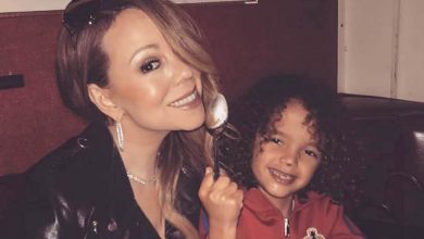 Mariah Carey and her son ''Moroccan''