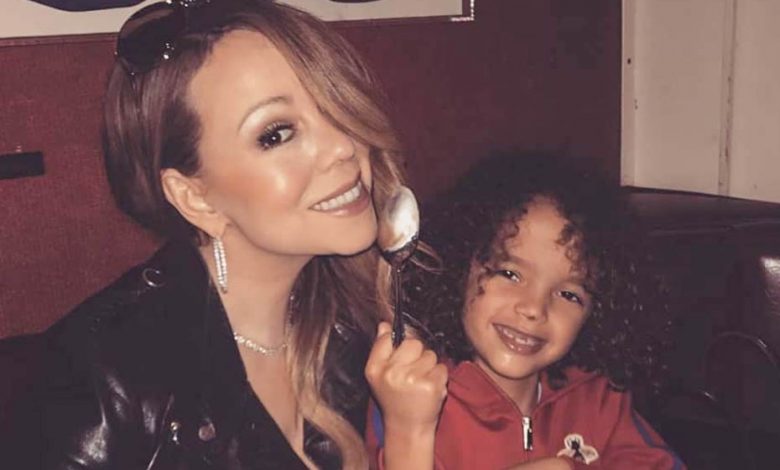 Mariah Carey and her son ''Moroccan''