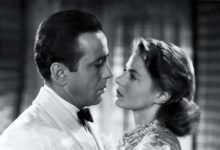 Ingrid Bergman and Humphrey Bogart in the famous movie called Casablanca