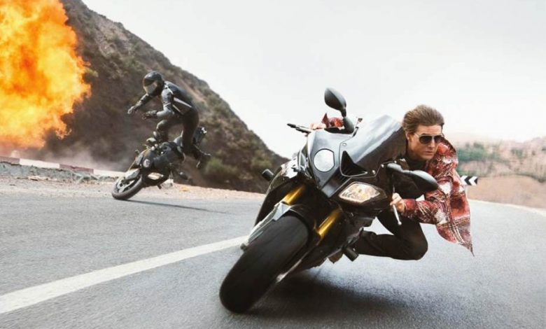 Bike chase scene in Morocco in the movie Mission Impossible: Rogue Nation in 2015