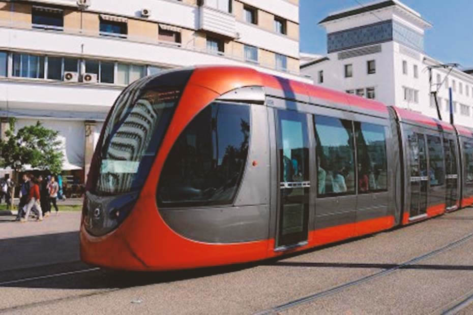 The Casablanca tram in Morocco