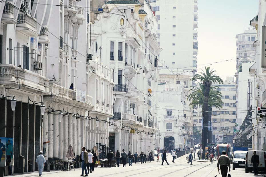 Modern and unique streets of Casablanca