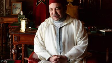 King Morocco Mohammed VI siting on a chair sad and is affected by the Coronavirus?