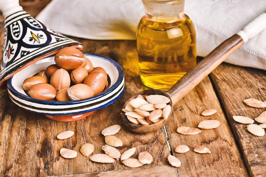 moroccan argan oil on a table- what is morocco known for