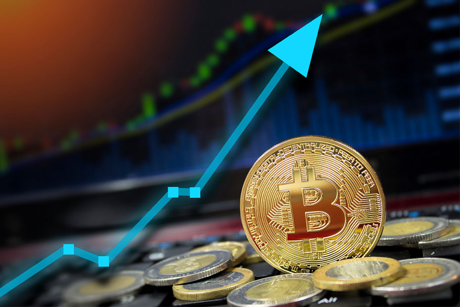 bitcoin, cryptocurrencies rising
