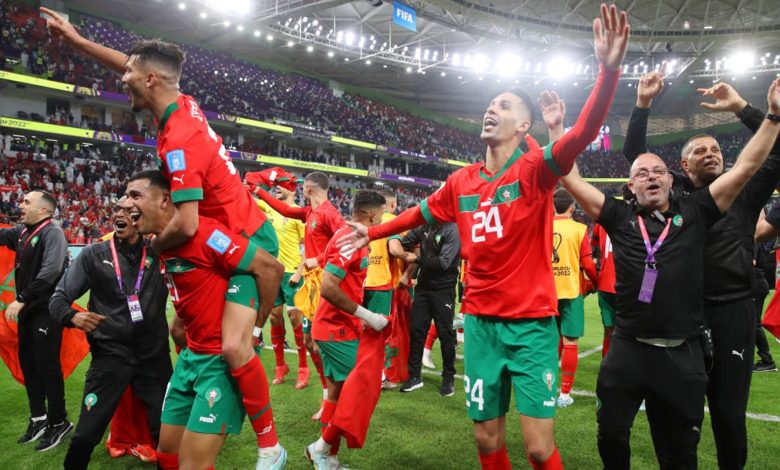 moroccan team morocco in the finals of fifa world cup 2022